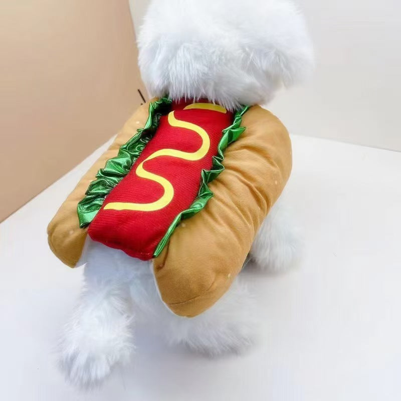 Dog costumes cat costumes carnival Christmas hot dogs hamburgers
