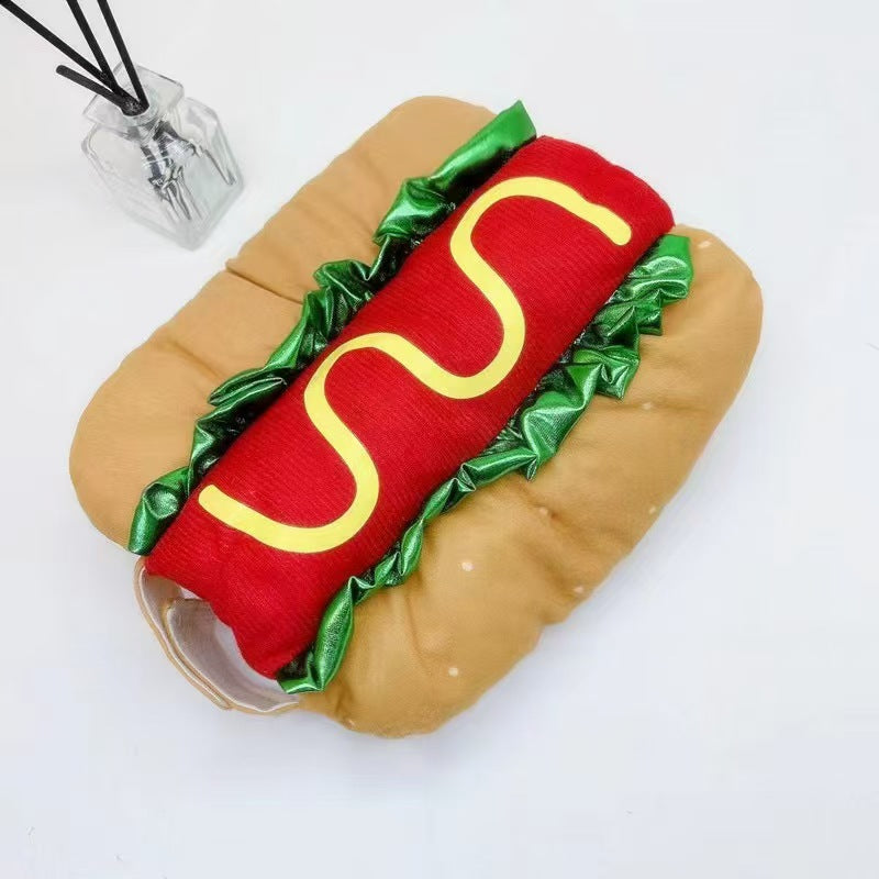 Dog costumes cat costumes carnival Christmas hot dogs hamburgers