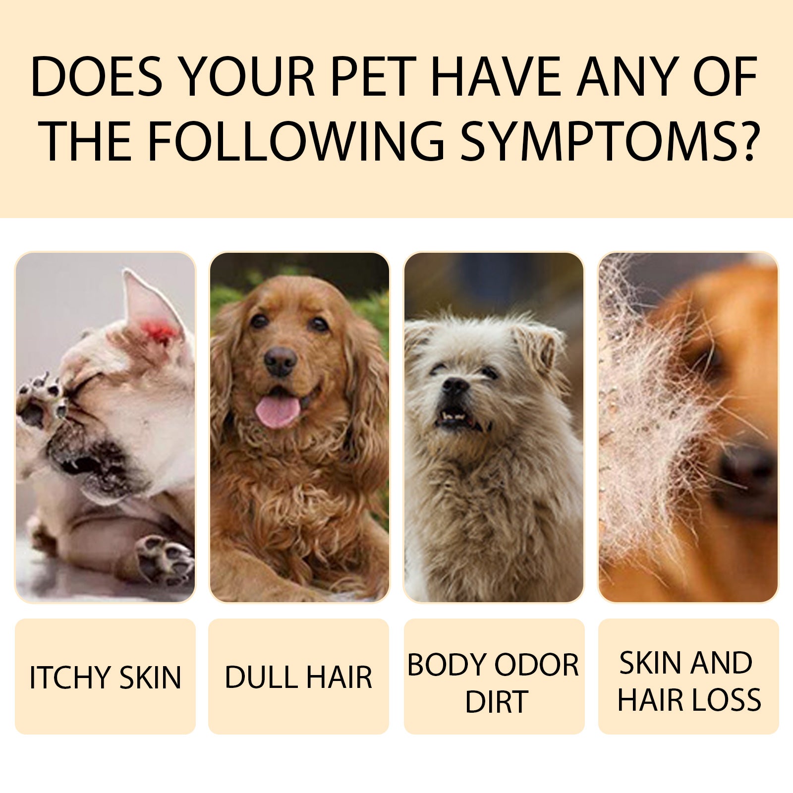Pet Shampoo, Gentle Cleansing Of Pet Cat And Dog Hair With Smooth Unknotted Shampoo