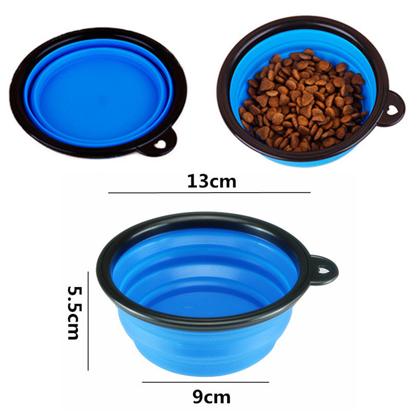 Copy of Pet Folding Bowl, Large and Small Size Tpe Silicone Dog Bowl, Portable Dog Food Basin For Outdoor Pets